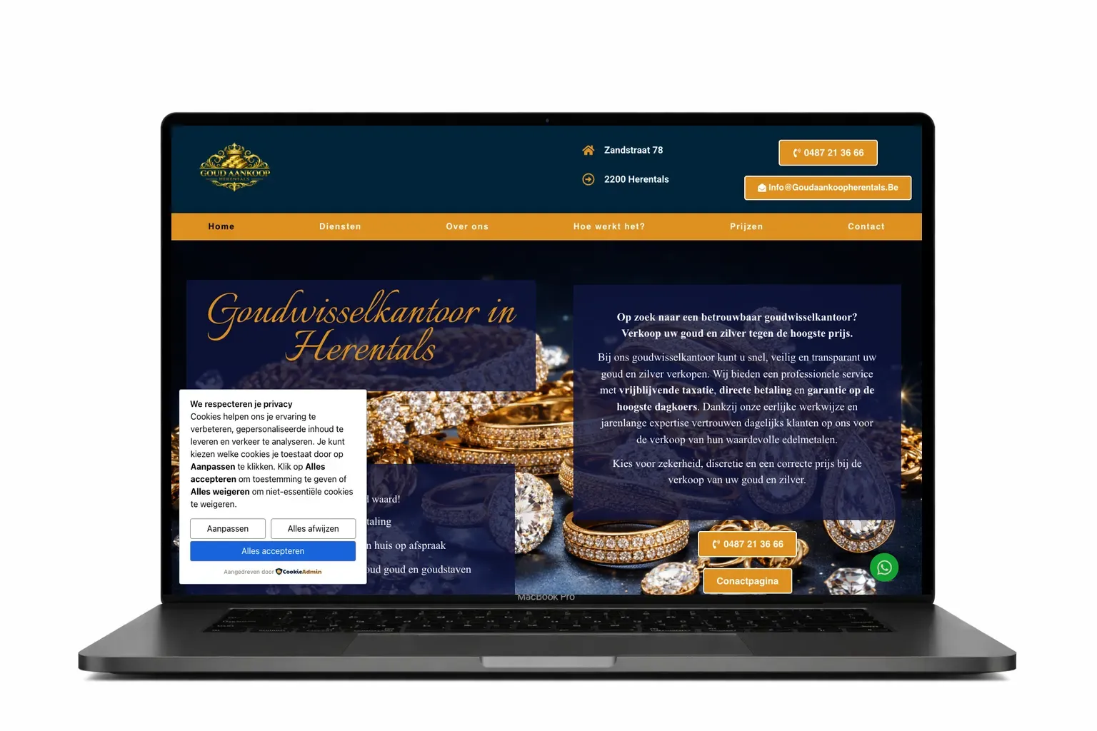 Professionele website voor webdesignbedrijf in Antwerpen