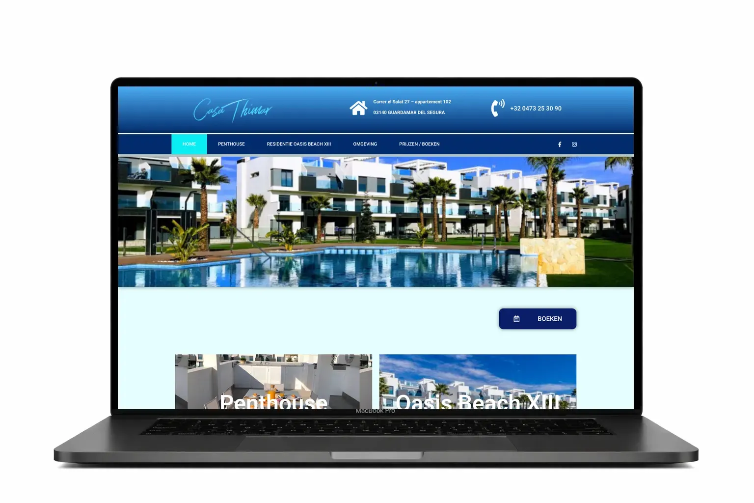 Professionele bedrijfswebsite ontworpen door webdesign bureau Antwerpen