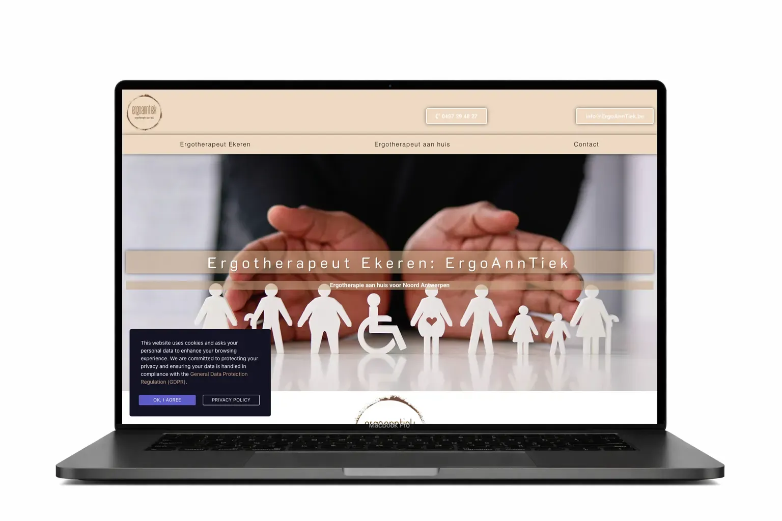 Website voor antiekhandel ontworpen door webdesign bureau Antwerpen