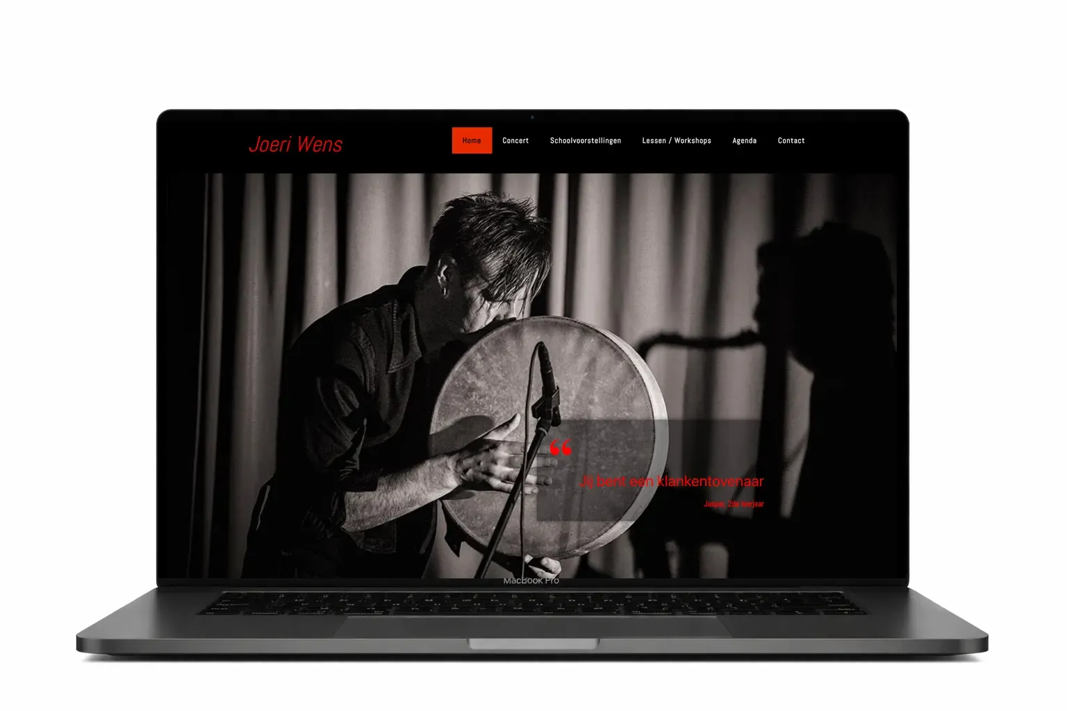 Persoonlijke professionele website ontwikkeld door webdesign bureau Antwerpen