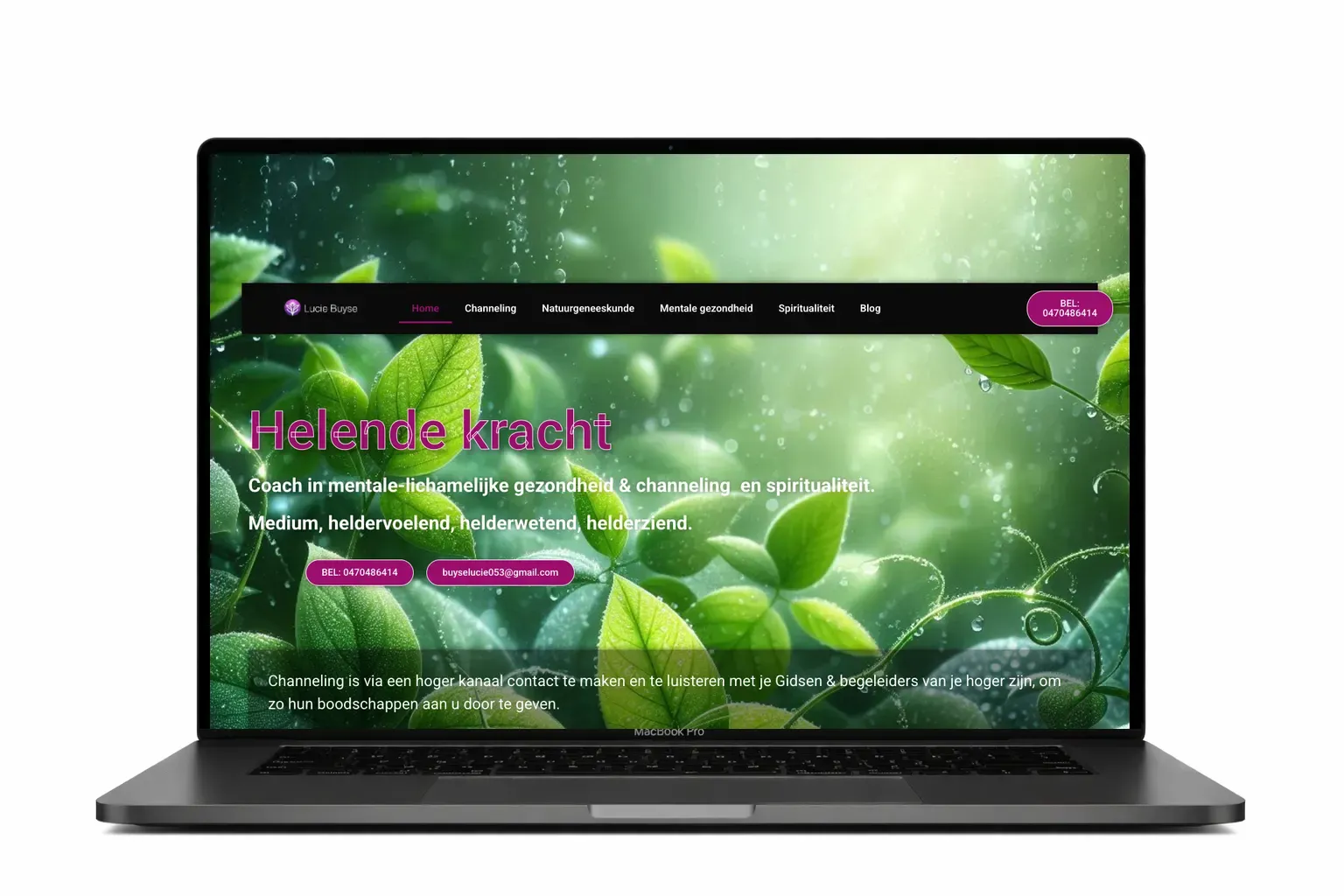 Professionele website voor zelfstandige door webdesign bureau Antwerpen