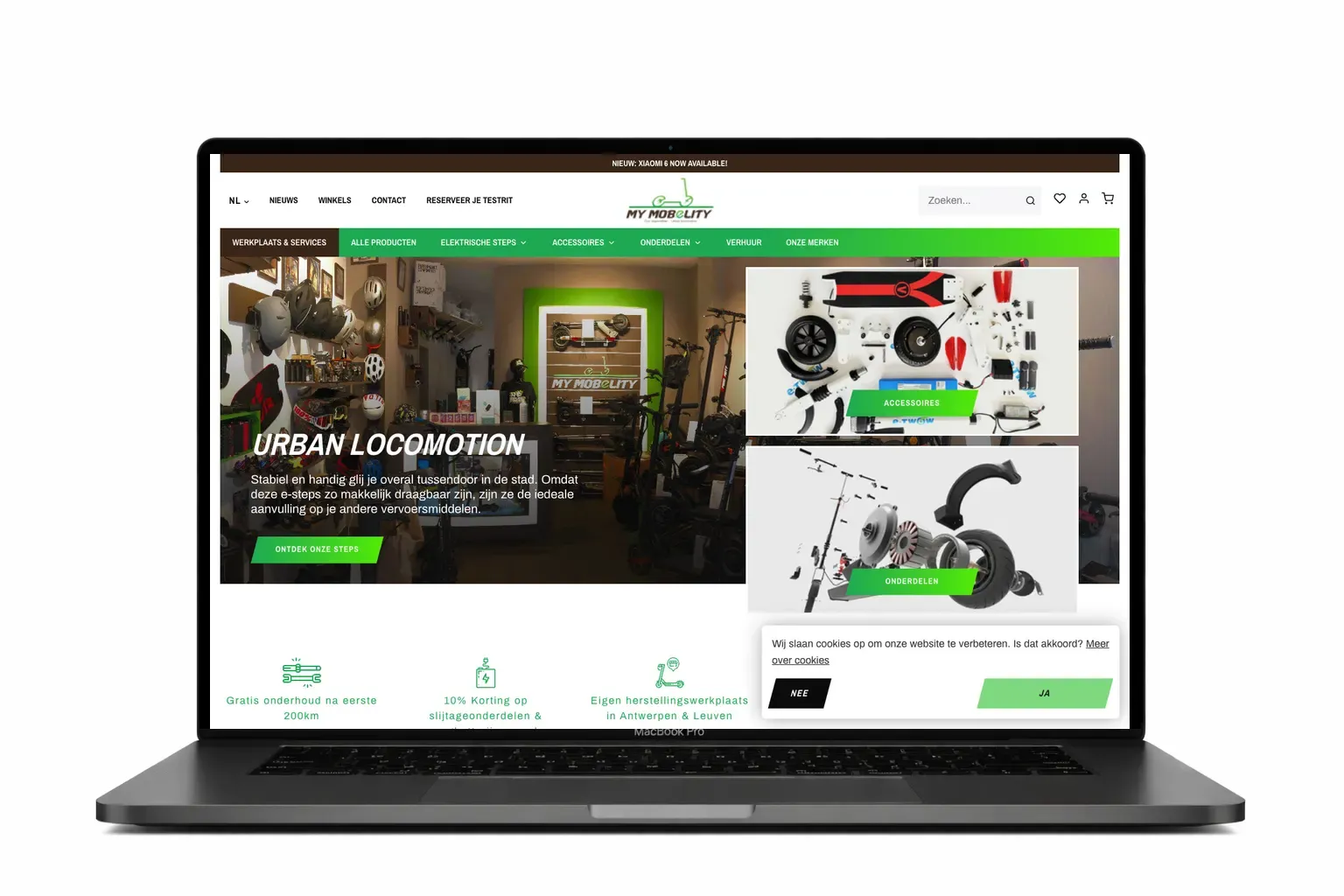 Moderne bedrijfswebsite ontwikkeld door webdesign bureau Antwerpen