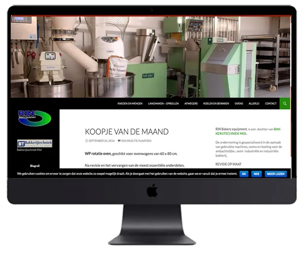 Moderne website voor lokaal bedrijf gemaakt door webdesign bureau Antwerpen