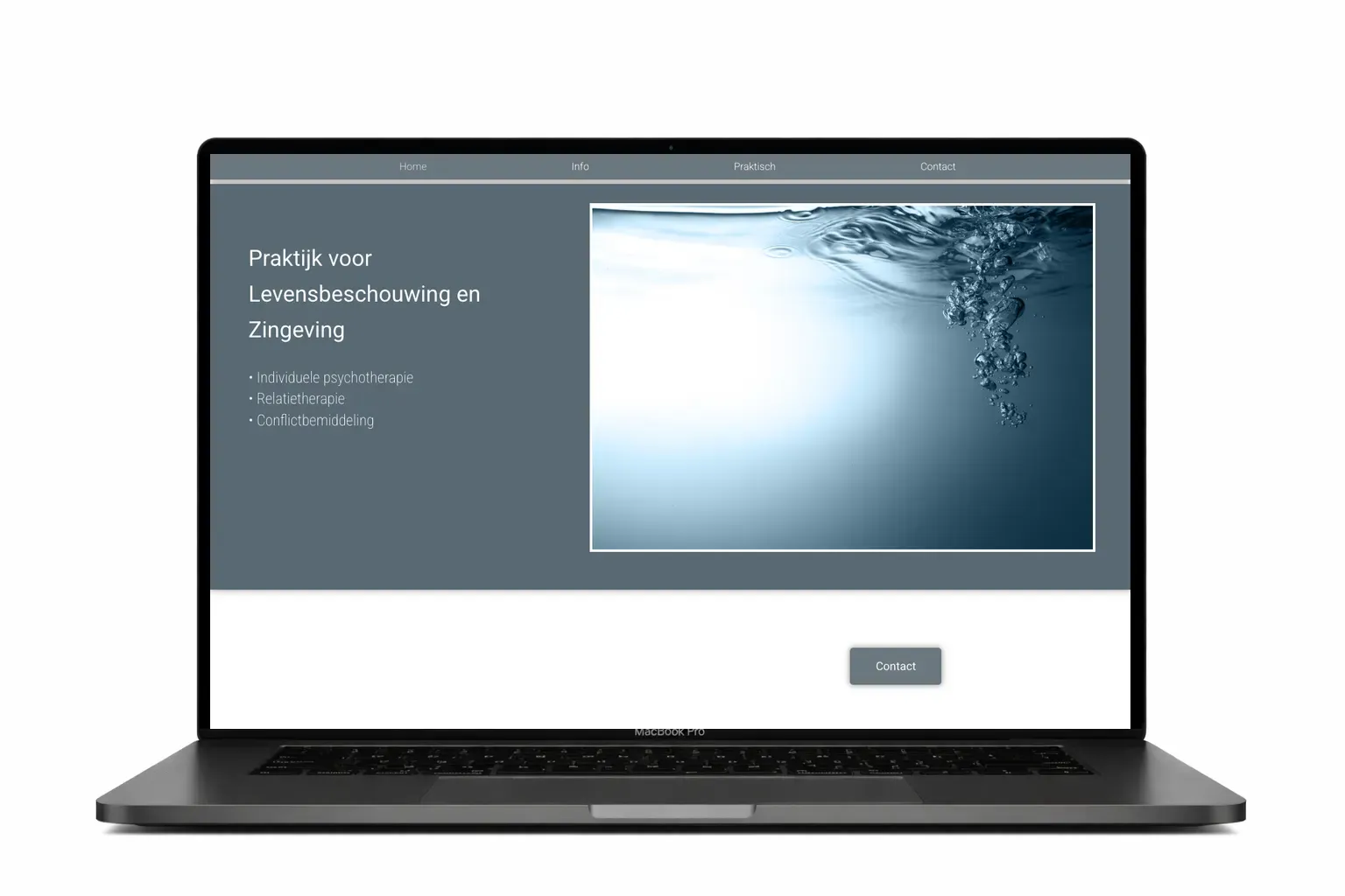 Website voor psychotherapeut ontworpen door webdesign bureau Antwerpen