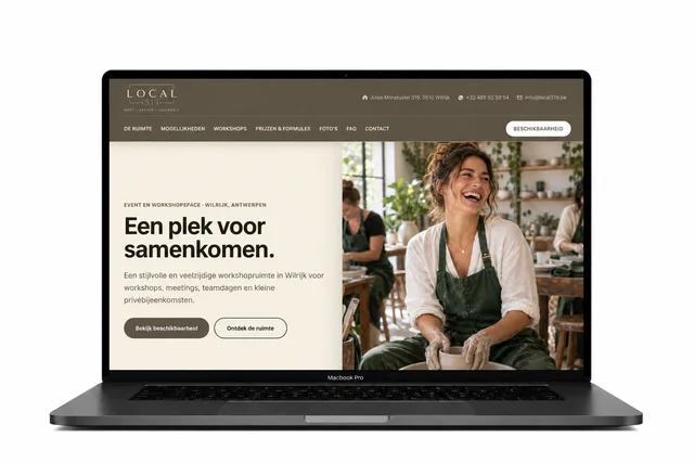 Website voor Local319, ontworpen door Webdesigner Antwerpen
