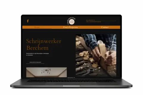 Website voor VB Renovatie, ontworpen door Webdesigner Antwerpen