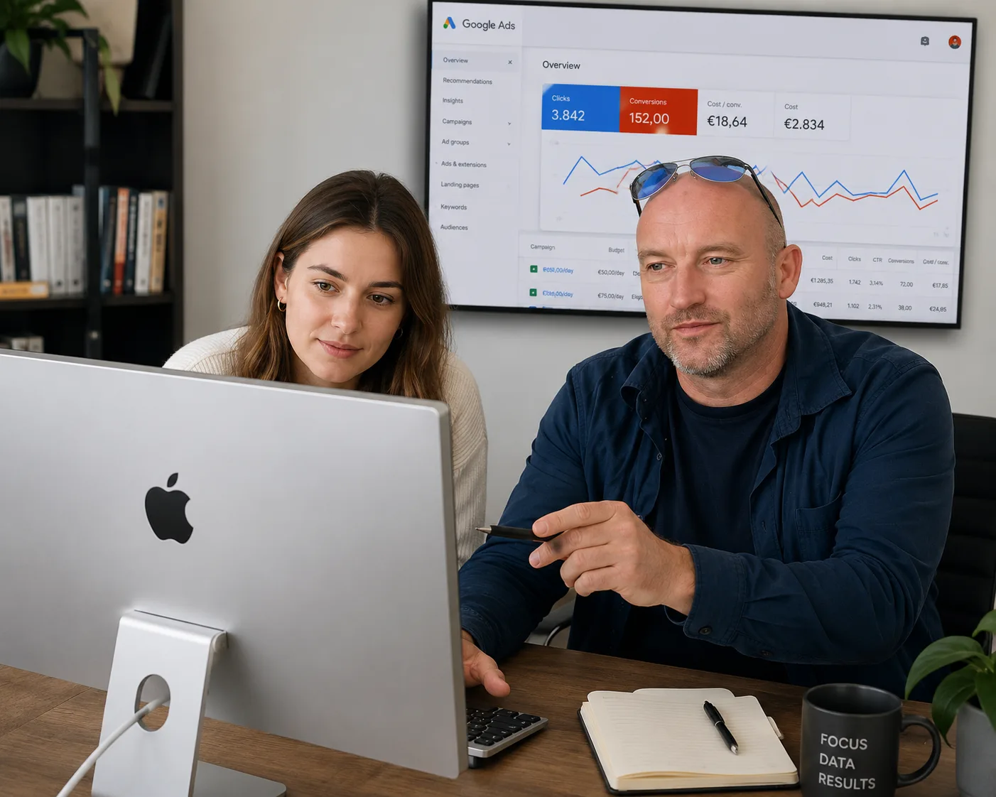 Bespreking van een Google Ads-campagne en de resultaten ervan